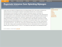 Tablet Screenshot of intensivistenopleiding.org